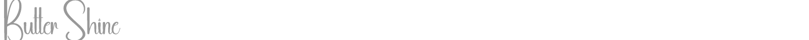 Butter Shine font preview